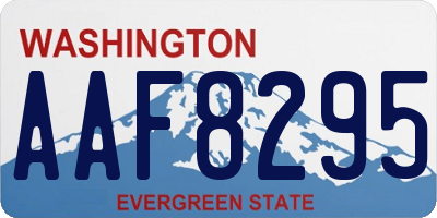 WA license plate AAF8295