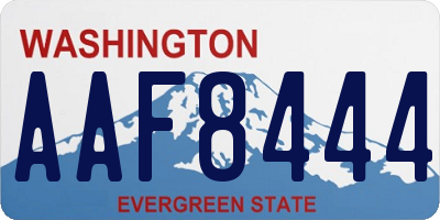 WA license plate AAF8444