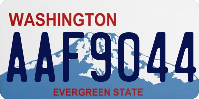 WA license plate AAF9044