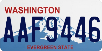 WA license plate AAF9446