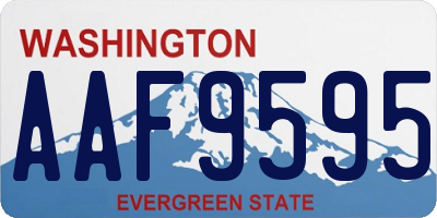 WA license plate AAF9595