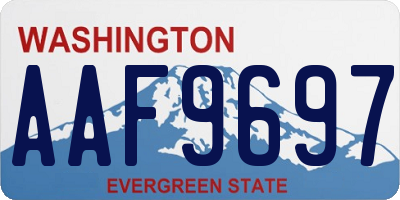 WA license plate AAF9697