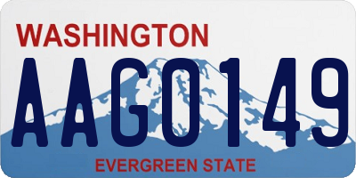 WA license plate AAG0149