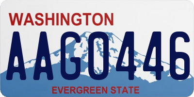 WA license plate AAG0446