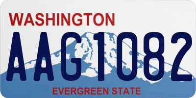 WA license plate AAG1082