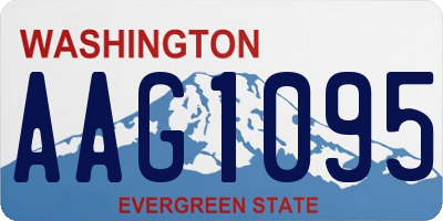 WA license plate AAG1095