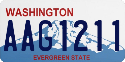 WA license plate AAG1211