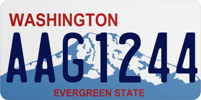 WA license plate AAG1244