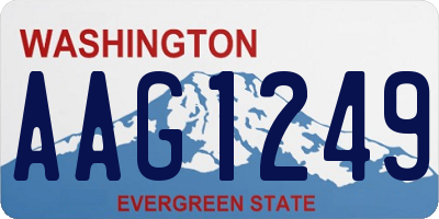 WA license plate AAG1249