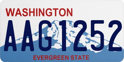 WA license plate AAG1252