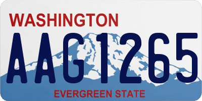 WA license plate AAG1265