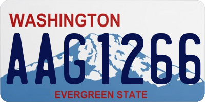 WA license plate AAG1266