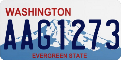 WA license plate AAG1273