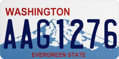 WA license plate AAG1276