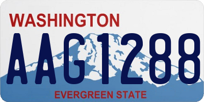 WA license plate AAG1288