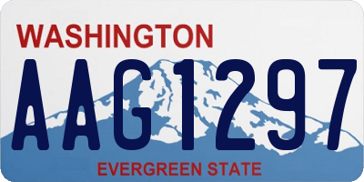 WA license plate AAG1297