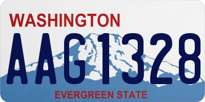WA license plate AAG1328