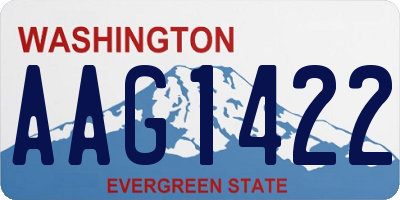 WA license plate AAG1422
