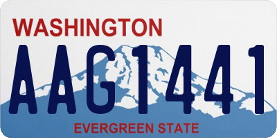 WA license plate AAG1441