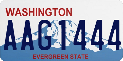 WA license plate AAG1444