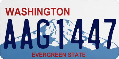 WA license plate AAG1447