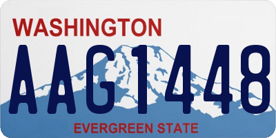 WA license plate AAG1448