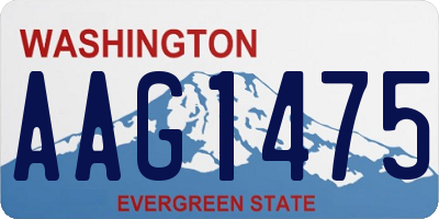 WA license plate AAG1475