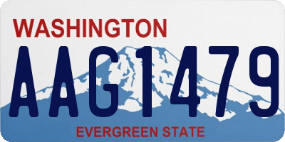 WA license plate AAG1479