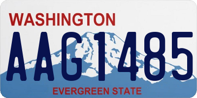 WA license plate AAG1485