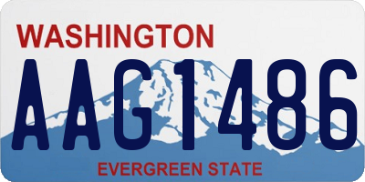 WA license plate AAG1486