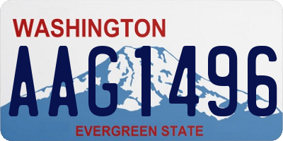 WA license plate AAG1496