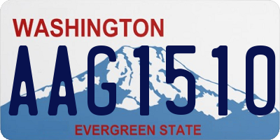 WA license plate AAG1510