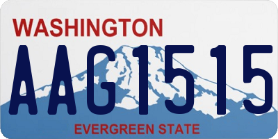 WA license plate AAG1515