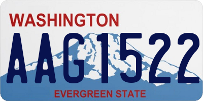 WA license plate AAG1522
