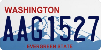 WA license plate AAG1527