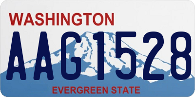 WA license plate AAG1528