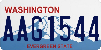 WA license plate AAG1544