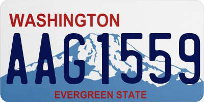 WA license plate AAG1559