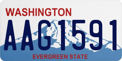 WA license plate AAG1591
