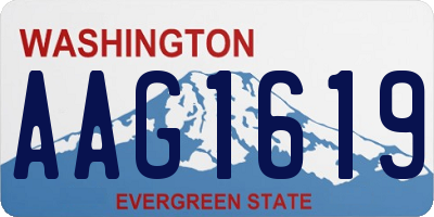 WA license plate AAG1619