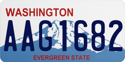WA license plate AAG1682