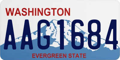 WA license plate AAG1684