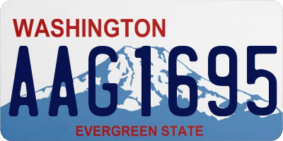 WA license plate AAG1695
