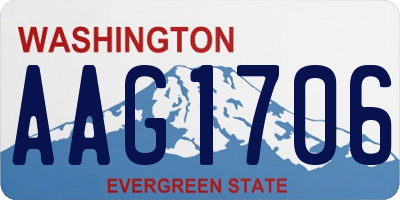 WA license plate AAG1706