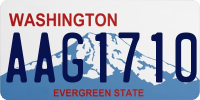 WA license plate AAG1710