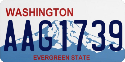 WA license plate AAG1739