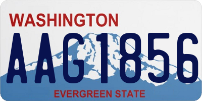 WA license plate AAG1856