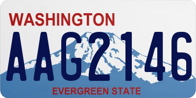 WA license plate AAG2146
