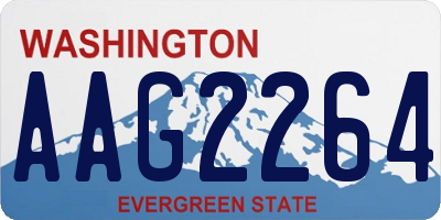WA license plate AAG2264