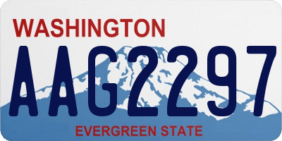 WA license plate AAG2297